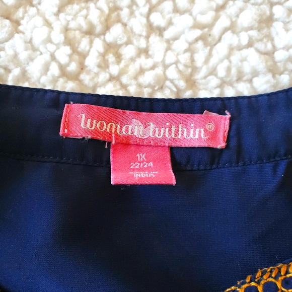 Woman Within Vintage Blouse Tunic - Picture 4 of 4